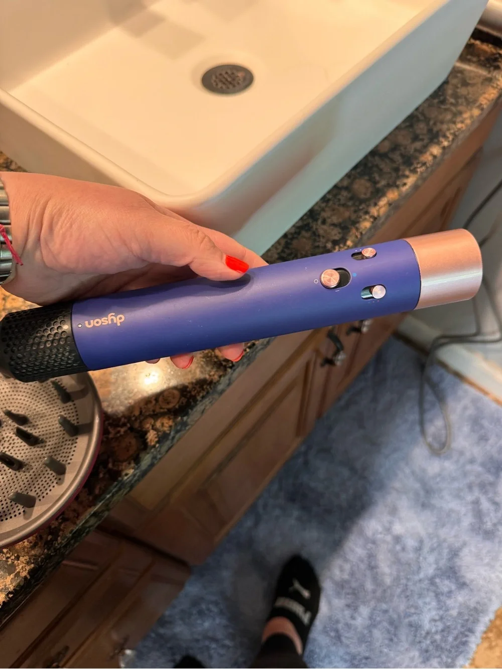 Dyson Purple and Rose Gold Multi-Attachment Hair Styler Set